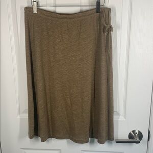 Tommy Bahama brown linen skirt size small